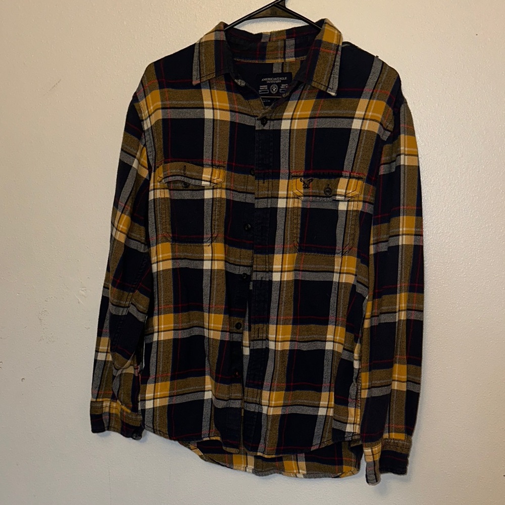 American Eagle Outfitters Multicolor Plaid Shirt